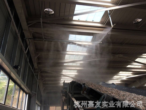 碎石車間噴霧降塵案例圖1 碎石車間噴霧降塵案例圖1